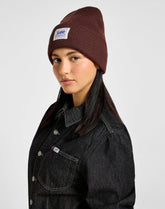 Damska Czapka Bawełniana Lee Workwear Beanie Velvet Beet 112358298 LP75016269